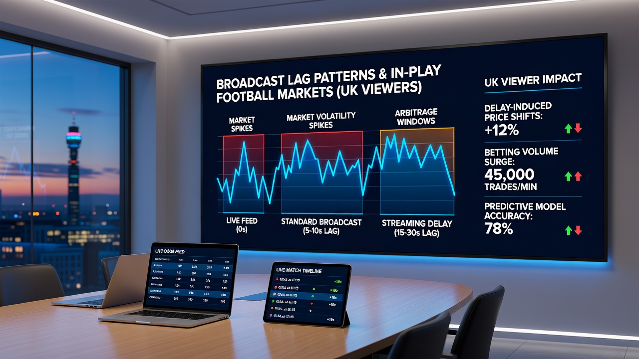 Close-up of a smartphone displaying live football odds alongside a television screen showing delayed match footage