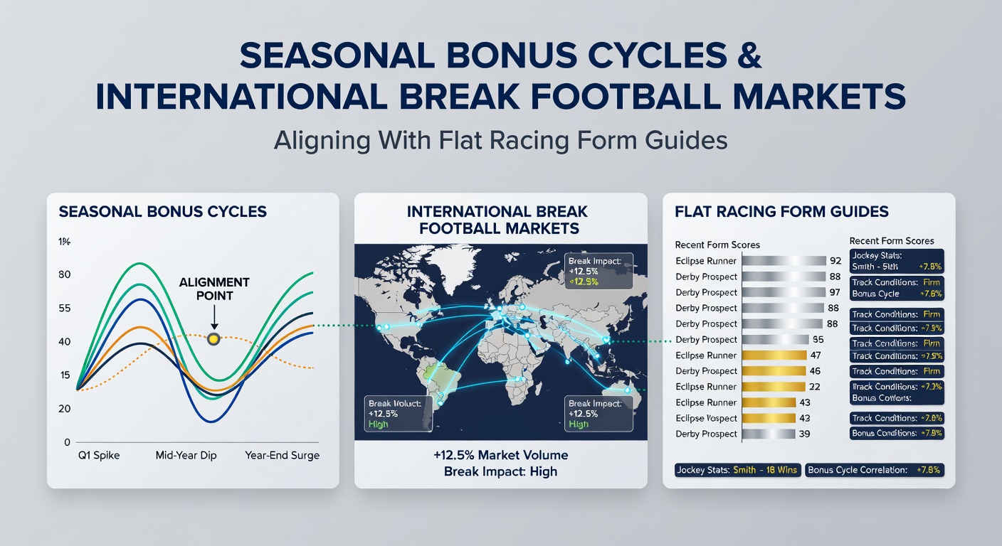 Flat racing horses on turf with form guide overlays next to football international match schedule