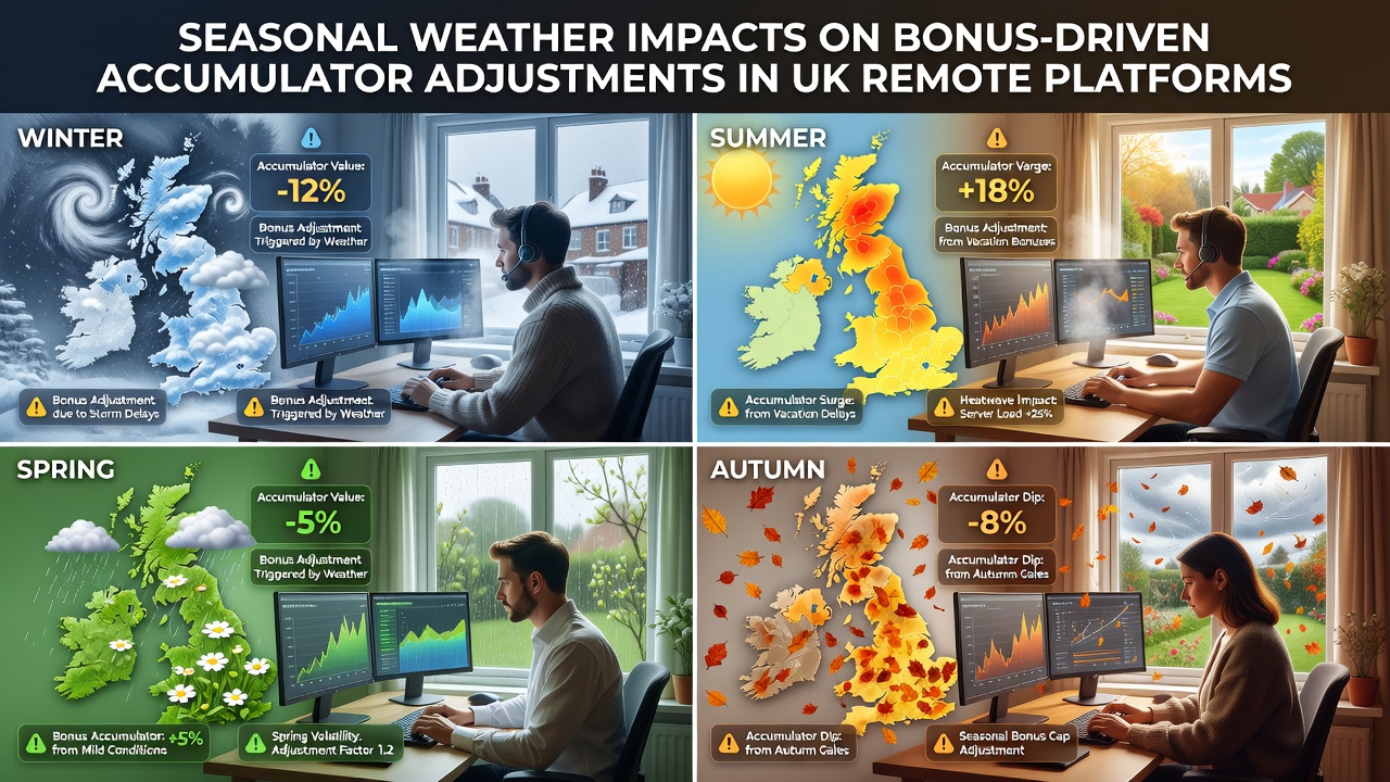 UK remote betting platform interface displaying accumulator options during changing seasonal conditions